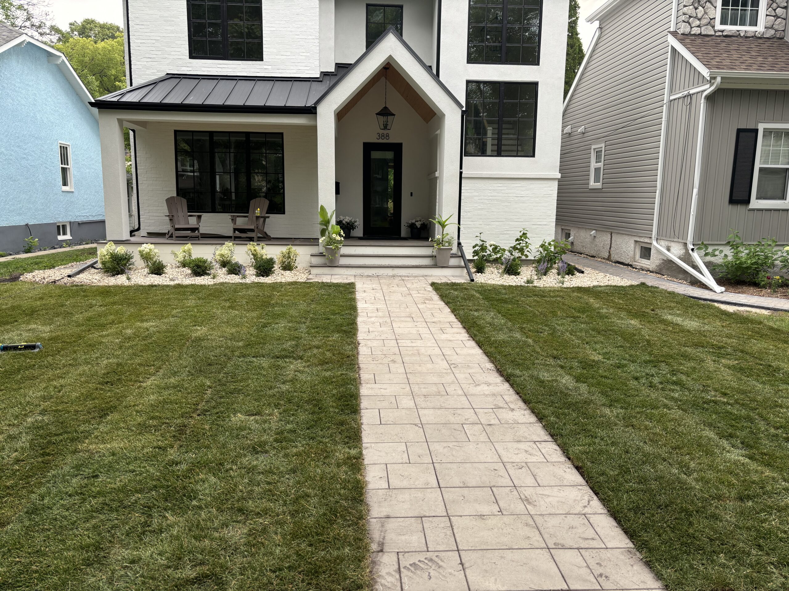 new sod installation